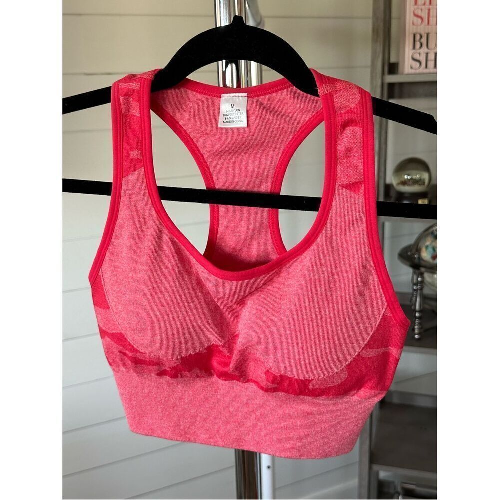 Sports Bra Racerback Pink Camo sz medium